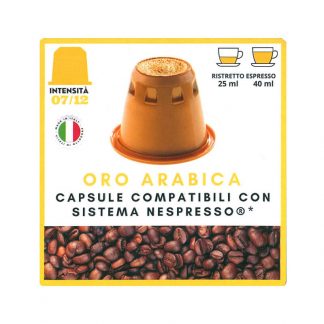 Oro Arabica kapsule kafe kompatibilne Nespresso